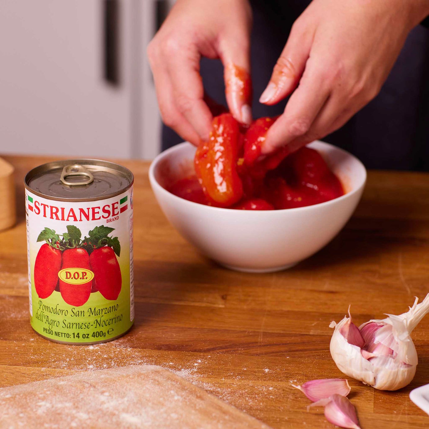 Strianese San Marzano Peeled Plum DOP (400g) - Only on The Break Room