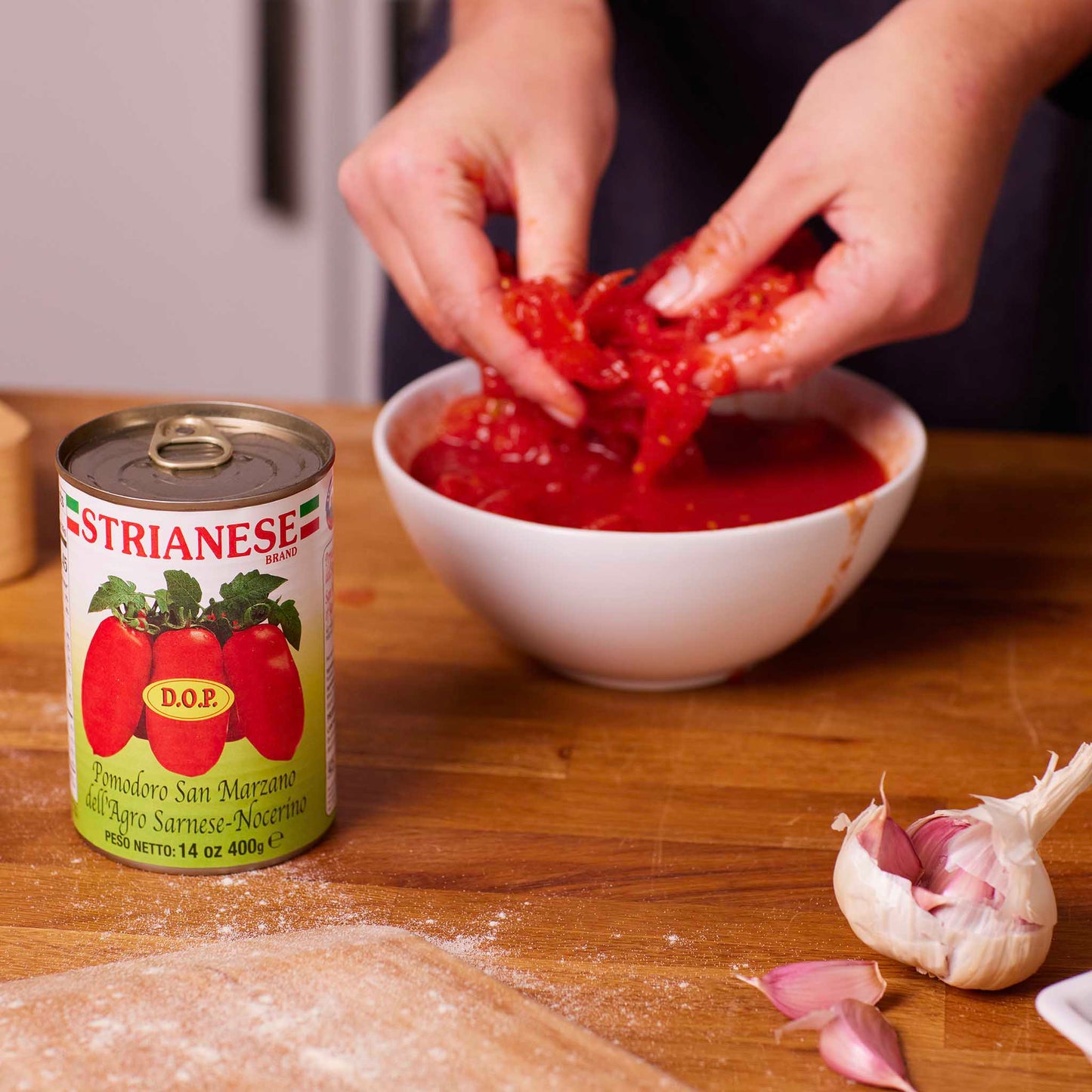 Strianese San Marzano Peeled Plum DOP (400g) - Only on The Break Room