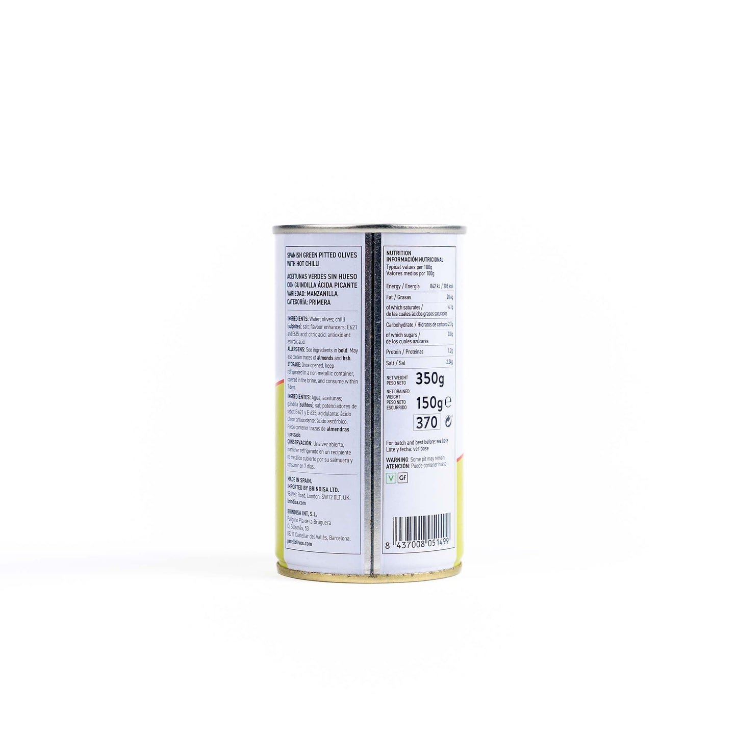 Perello Manzanilla Pitted Olives (350g) - Only on The Break Room