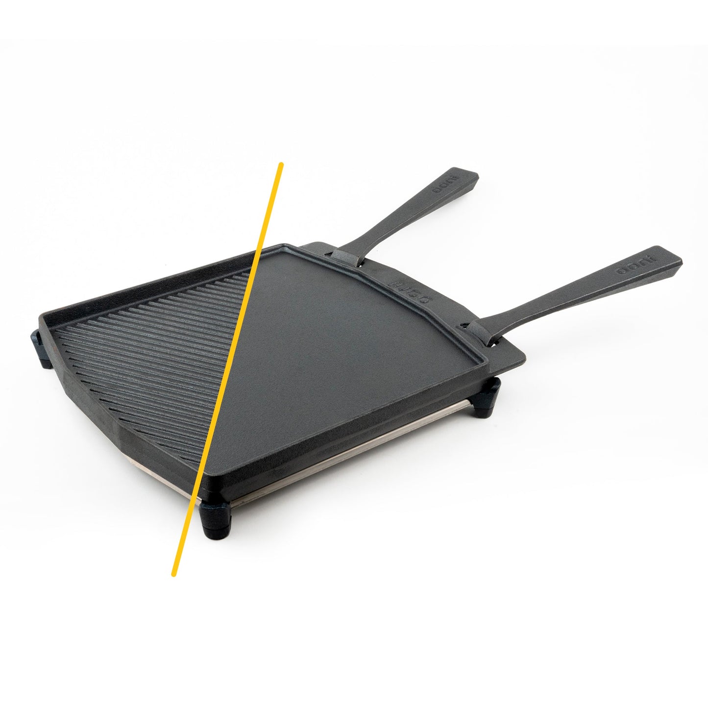 Ooni Dual-Sided Grizzler Plate and Cast Iron Skillet Pan Bundle - Only on The Break Room