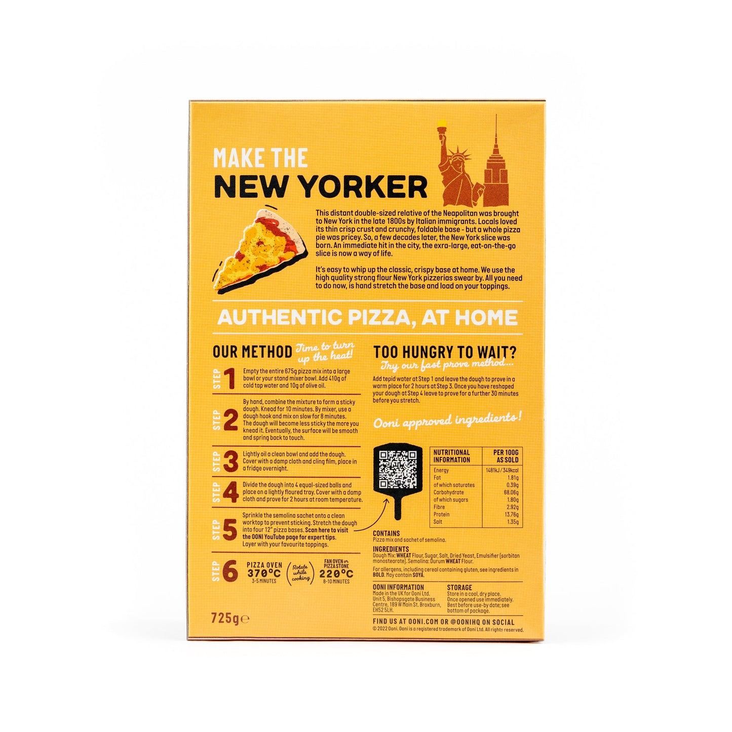 Ooni New York Pizza Dough Mix (725g) - Only on The Break Room