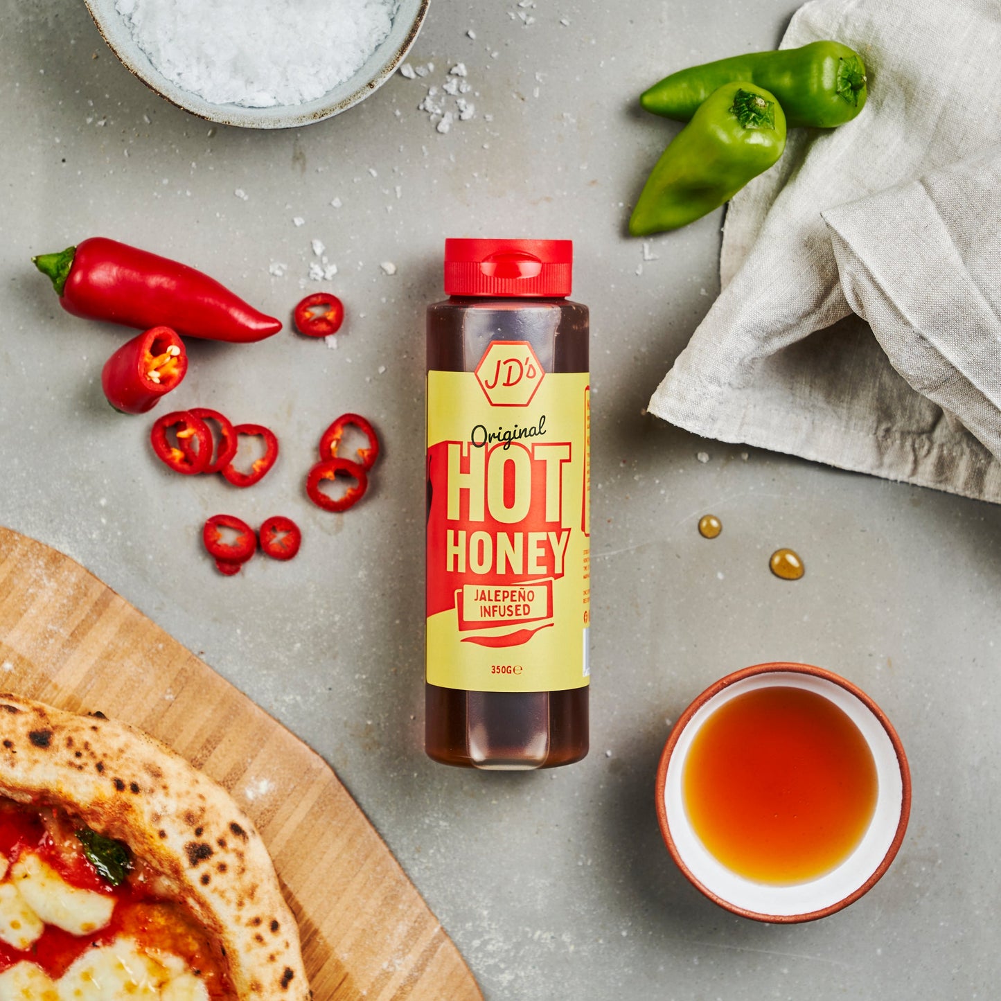 JD’s Hot Honey - Original Jalapeño Infused Honey (350g) - Only on The Break Room